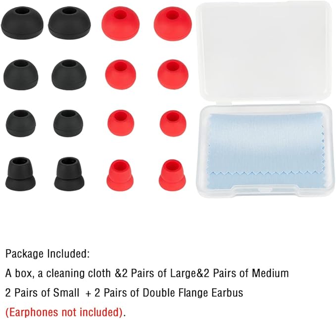 Replacement Silicone Ear Tips Earbuds Eargels Earpads Compatible - Image 8
