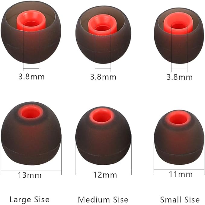 Silicone Replacement Earbud Tips Ear Tips Fit Most in-Ear Earbuds Headphone - Image 7