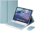AnMengXinLing Keyboard Case for iPad Air 13 Inch (M3 2025/M2 2024)/Pro 12.9 6th/5th/4th Generation with Mouse Pencil Holder, Magnetically Detachable Keyboard Mouse, Blue