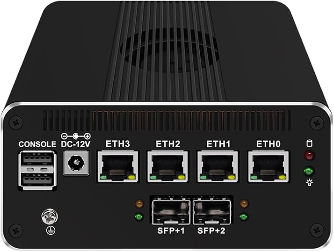 CWWK Intel Alder Lake N100(4C/4T Up to 3.4GHz)/N305(8C/8T Up to 3.8GHz) Dual SFP+10GbE Mini PC|4xIntel I226-V 2.5GbE |DDR5 Memory|PCI-E x4|HDMI+DP+Type-C (10 Gigabit N305, 16G RAM 512G SSD)