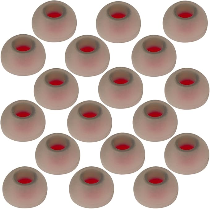 Earbud Tips Replacement Earbud Tips Earbud Replacement Tips Headphone Earbud Tips Silicone Earbud Tips Earbud Cap Compatible with Powerbeats 2 Powerbeats 3 Lg Samsung Earbuds Tips Red L 9 Pairs