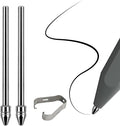 No Wore Out Titanium Alloy Replacement Fine Tips fit for Kindle Scribe Basic and Premium Pens Digital Pen, Smooth Ballpoint Note Taking Backup Nibs,2 Pcs,Gray