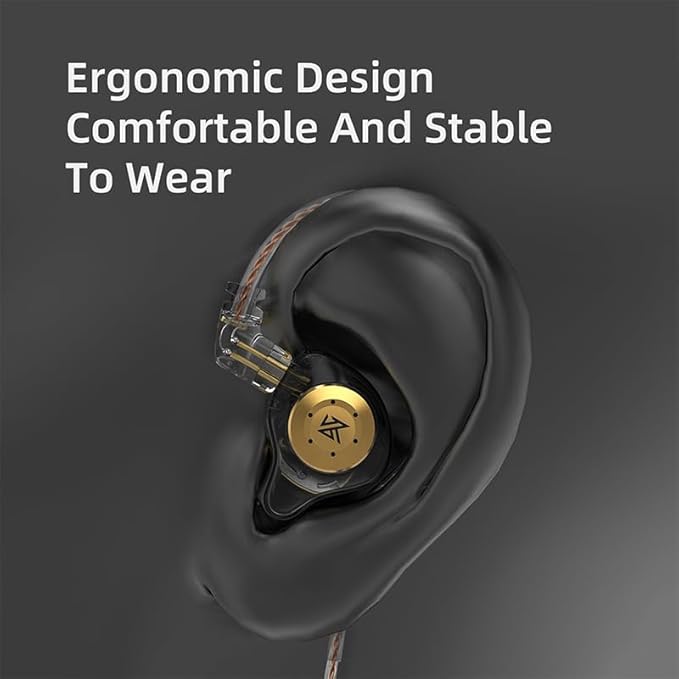keephifi KZ EDX Pro in Ear Monitors KZ Headphones IEM Earphones with Dual DD HiFi Stereo Sound Earphones Wired Noise Cancelling Gaming Earbuds (Cyan, No Mic)