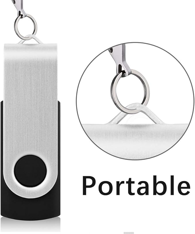KEXIN 100 Pack 4GB Flash Drives - USB Thumb Drive, 4GB Memory Stick, Black