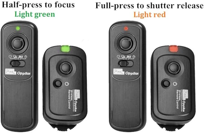 Pixel 2.4GHz Wireless Remote Shutter Release Romote Control S1 for Sony A300 A350 A400 A450 A500 A550 A560 A580 A700 A850 A900 A33 A35 A37 A55 A57 A65 A67 A77 A77M2 A99 A99M2 Replaces Sony RM-L1AM