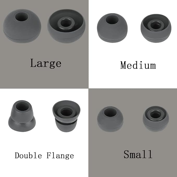 4 Pairs Silicone Ear Tips Earbuds Replacement Tips Earbuds Cap Eartips Tips - Image 3