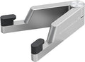 MONEER Cell Phone Stand, Phone Stand for Desk, Foldable & Portable iPhone Stand, Cell Phone Holder Desk Compatible with All Mobile Phone, iPhone, iPad mini, Tablet 4-10.5" (Silver)