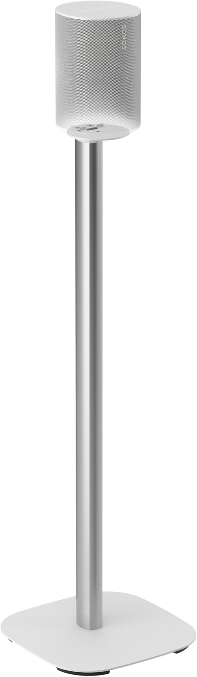 Vogel's SFS 4113 Speaker Floor Stand for Sonos ERA 100, Cable Inlay System, Height: 32,3 inch (82 cm), Exceptionally Stable, White, 1 Floor Stand