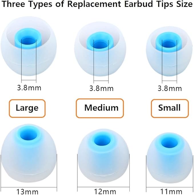 Earbud Tips Replacement Earbud Tips Ear Bud Replacement Pieces Silicone Soft - Image 3