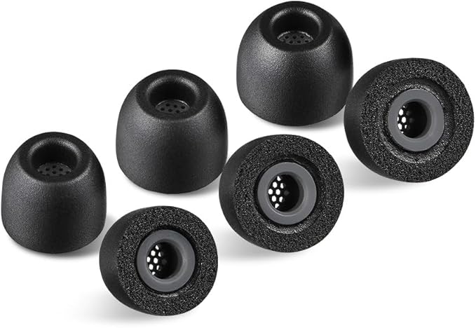 AZLA Foamax Standard (S/MS/M), Foam Earbud Tips, Memory Foam Earbud Tips for Wireless Headphones, Noise Canceling Earbuds Replacement Tips Compatible with Sony, Beats, Samsung, Skullcandy