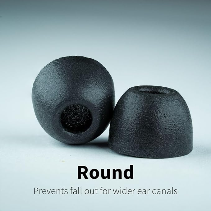 Comply 100 Core Series | Memory Foam Replacement IEM Ear Tips for Etymotic, Westone, Klipsch & More | Superior Noise Isolation, Ultimate Comfort, Secure Fit | Variety, Black, Small (3 Pairs)