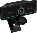 1080P Webcam with Mics, Auto Light Correction, USB Plug&Play, Privacy Cover, Computer Webcam Connect Bluetooth Headset/Earphone/Speaker, Full HD for Business Meetings & Live Streaming