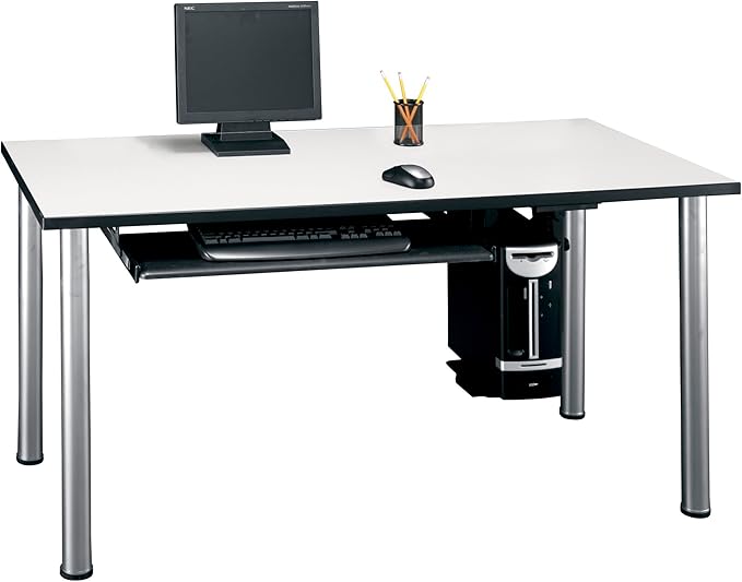 Bush Business Furniture Universal Keyboard Shelf, Desk Accessories for Home or Professional Office, Black