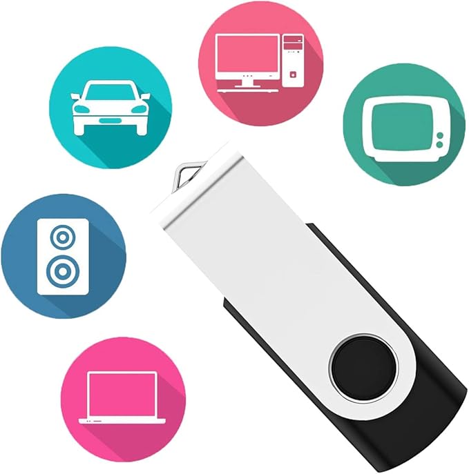 USB Flash Drive 16GB 100 Pack, Bulk USB 2.0 Thumb Drives Swivel Memory Stick Jump Pen, 16 Gig 100 Pieces