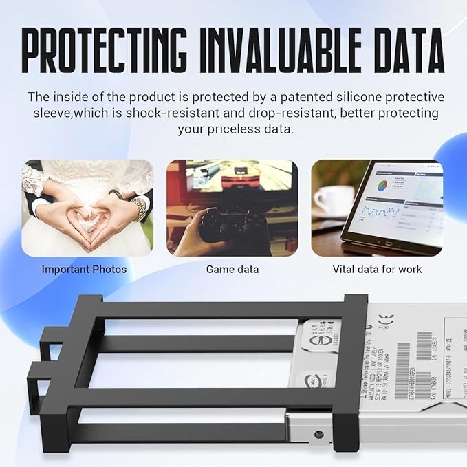 Portable External Hard Drive Storage Expansion Mobile HDD USB 3.0 for PC, Mac, Desktop, Laptop, PS4, PS5, Xbox One X/S, Xbox 360, Xbox Series X/S, Office & Game (White, 750GB)