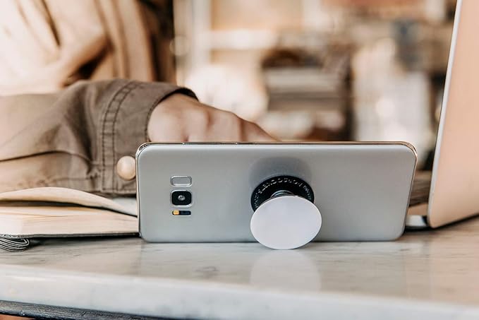 PopSockets Plant-Based Phone Grip with Expanding Kickstand, Adhesive Grip, Eco-Friendly - He Loves Me Not