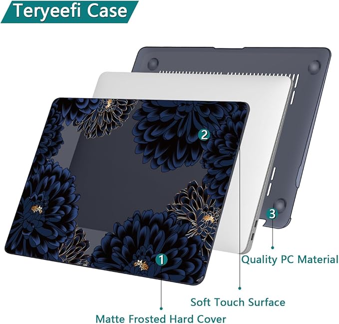 Teryeefi for MacBook Pro 13 inch Case Release 2016-2022, Fits Model A2338 A2251 - Image 5