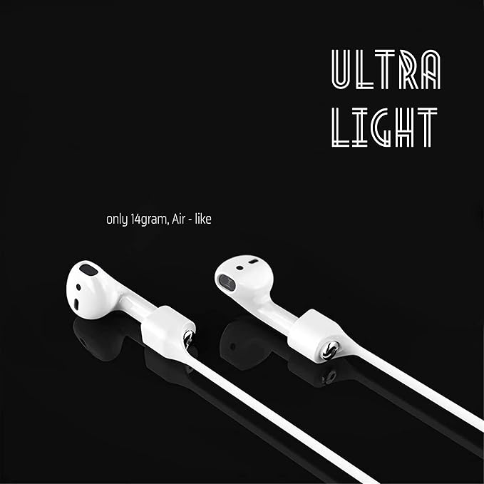 Ultra Strong Magnetic Airpod Pro Strap Anti-Lost Cord Sports Lanyard Compatible with Airpods 3rd 2nd Generation Pro 3 2 1 (3 White)