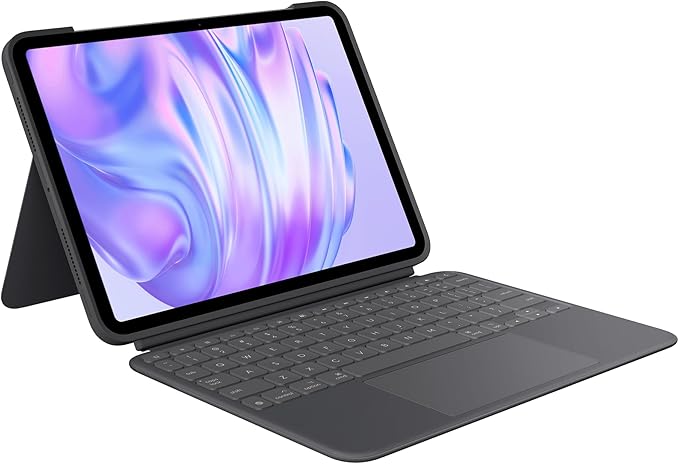 Logitech Combo Touch iPad Pro 11-inch (M4)(2024) Keyboard Case - Detachable Backlit Keyboard for iPad Pro 11, Kickstand, Multi-use Mode - Midnight Black