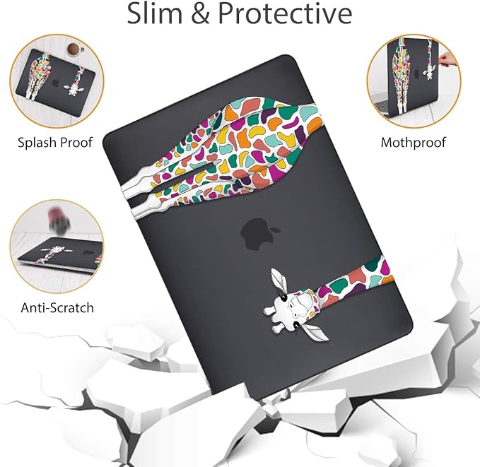 Mektron for MacBook Air 13 Case A1466/A1369, Snap-on Plastic Hard Shell Cover - Image 5