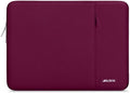 MOSISO Laptop Case 13 inch, 13 inch Laptop Sleeve Compatible with MacBook Air M4 M3 M2 M1 2025-2018 / Pro M2 M1 2025-2016, Polyester Vertical Computer Sleeve Bag with Pocket, Wine Red
