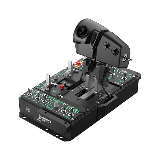WINWING Orion2 HOTAS Metal Warthog: NavyAce Metal Throttle Grip - Lightweight, Low Inertia, Quick Response, With Dual Throttle Connectors