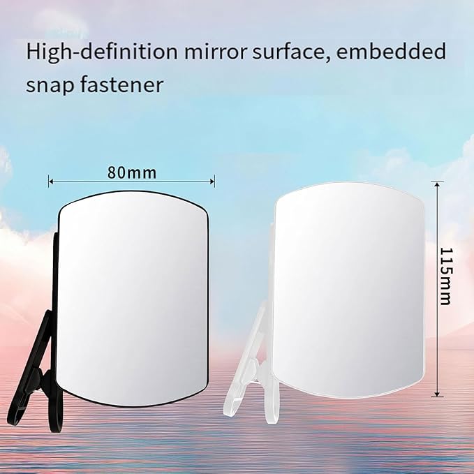 Mirror Effect Lens - Capture Stunning Reflections Instantly,Camera Mirror Reflection Clip for Back Camera Recording, Adjustable Hd Glass Phone Shooting Reflection Mirror (Black)