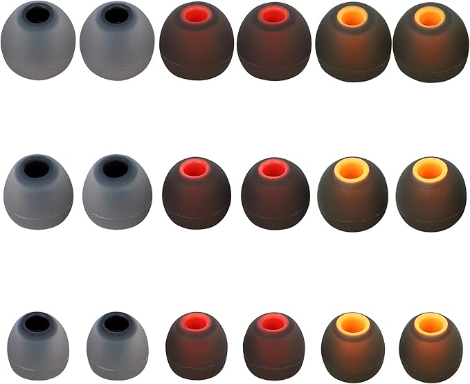 Silicone Replacement Earbud Tips Fit Most In-Ear Earbuds by Unknown