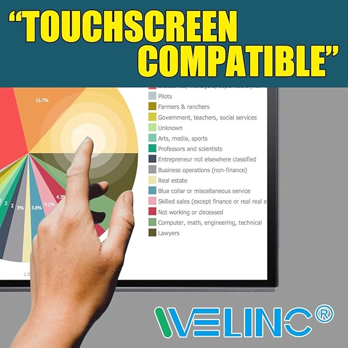 14.1 Inch - 16:10 Aspect Ratio - Laptop Privacy Screen Filter for Widescreen Laptop - Notebook - Anti-Glare - Anti-Scratch Protector Film for Data confidentiality