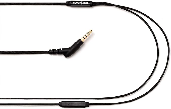 Symphonized Premium Wooden Earphones Wired (3.5mm Jack) Deep Bass Sound, 3D Sound, Microphone Volume Control, 90% Noise Cancelling for Type C Devices. Earphones for Android