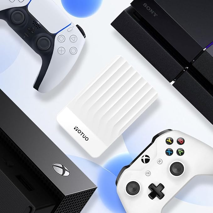 Portable External Hard Drive Storage Expansion Mobile HDD USB 3.0 for PC, Mac, Desktop, Laptop, PS4, PS5, Xbox One X/S, Xbox 360, Xbox Series X/S, Office & Game (White, 320GB)