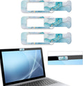 Webcam Cover, 3 Pieces, Laptop Camera Cover, Privacy Shielding Capacity is Twice as Big as The Traditional, Suitable for Computer Mobile Phones, laptops, Tablets and so on (Blue Marble)