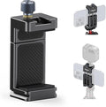 ULANZI MA33 Metal Phone Tripod Mount with Arca Port & 2 Cold Shoes, 360° Adjustable Smartphone Tripod Adapter Cell Phone Stand Holder Phone Clamp Suitable for iPhone 15 pro/14/13/12/Samsung