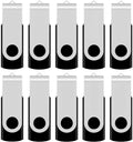 Aiibe 2GB Flash Drive 50 Pack 2GB USB Flash Drives Thumb Drive Bulk USB Drives USB 2.0 Memory Stick, Wholesale (2 GB, Black)