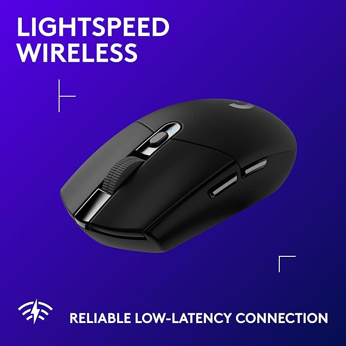 Logitech G305 Lightspeed Wireless Gaming Mouse, Black + Yeti Orb RGB Gaming Microphone with LIGHTSYNC, USB Mic for Streaming