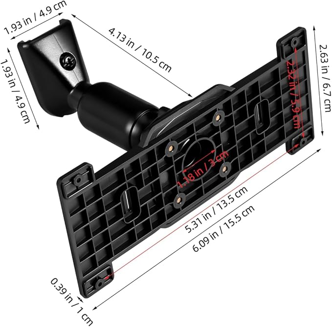 DOITOOL Rear View Mirror Back Plate Panel Dash Cam Mirror Mounting Bracket Arm Car Rear View Camera Install Kit for 5.5" - 12" Car SUV Dash Cams (Mounting Hole Diameter: 1.18inch