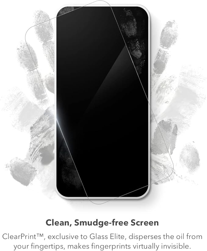 ZAGG InvisibleShield Glass Elite Privacy 360 Screen Protector for Apple iPhone 14 Pro - Four-Way Privacy Filter, 5X Stronger, EZ Apply Install