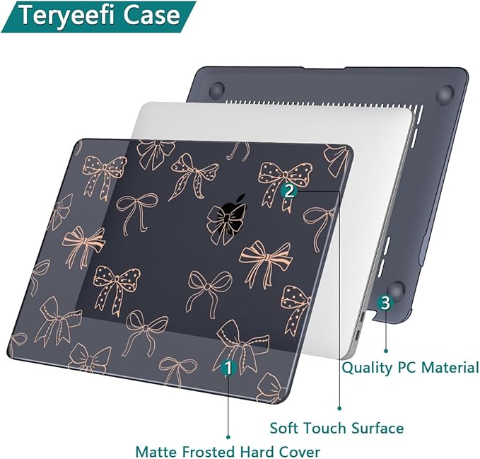 Teryeefi for MacBook Pro 13 inch Case Touch Bar M2 M1 2025 2024 2022 2021 2019 - Image 5
