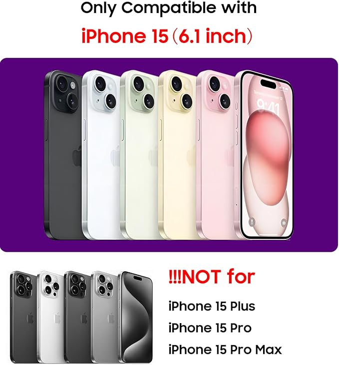 Magnetic for iPhone 15 Case [Compatible with MagSafe][Built-in Camera Lens Protector] Slim Soft Silicone Bumper Shockproof Metallic Shine Phone Case (Burgundy)