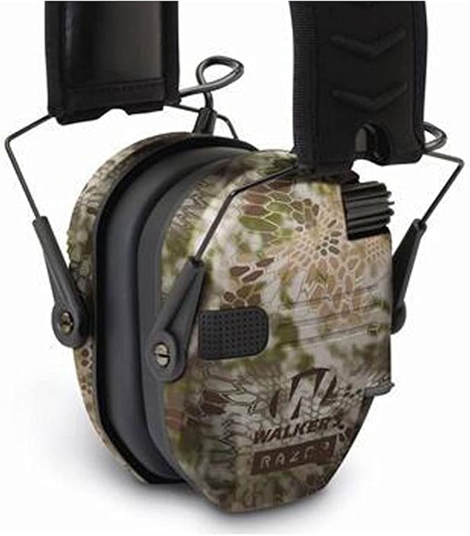 Walker's Razor Slim Ultra Low Profile Compact Design Adjustable Range Shooting Hunting Hearing Protection Electronic Earmuffs
