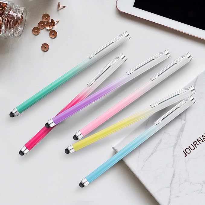 Stylus Pens for Touch Screens 12 Pack, Linfanc High Sensitivity and Precision Capacitive Stylus Pens for iPad, Tablets, Smartphones