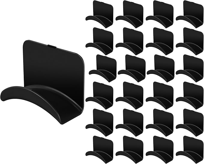 60 Pcs Headphone Wall Hangers Adhesive Gaming Headset Holder Hooks for Wall Mount Strong Universal Stand Hooks for Most Headphone Controller, Hat, Baseball Caps, Closet, Door