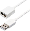 StarTech.com 1m White USB 2.0 Extension Cable Cord - A to A - USB Male to Female Cable - 1x USB A (M), 1x USB A (F) - White, 1 Meter (USBEXTPAA1MW)