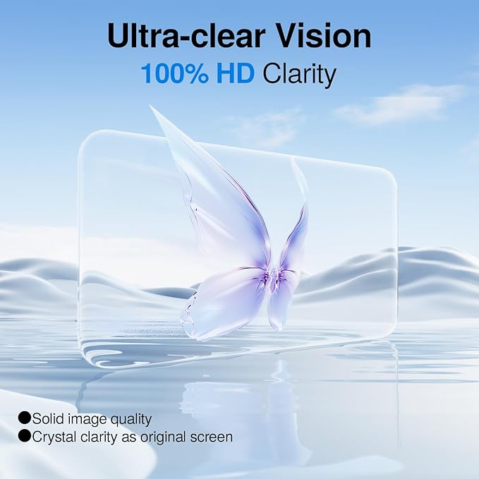 SMARTDEVIL 3 Pack Screen Protector for iPhone 16, Bubble-and-Dust-Free Box, HD Tempered Glass, Military Grade Shatterproof & Ultra Durable, Easy Installation