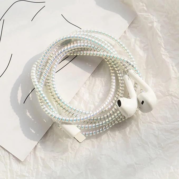 Spiral Cable Protector, 1.5m (4.92ft), White