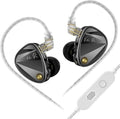 KZ Vader Pro in-Ear Monitors Gaming Earbuds, Triple Dynamic Driver IEM with 4 Tuning Switches, Clarity in All Frequency Stereo Sound Comfortable Noise Isolating Earphones for Stage and Studio (NMic)