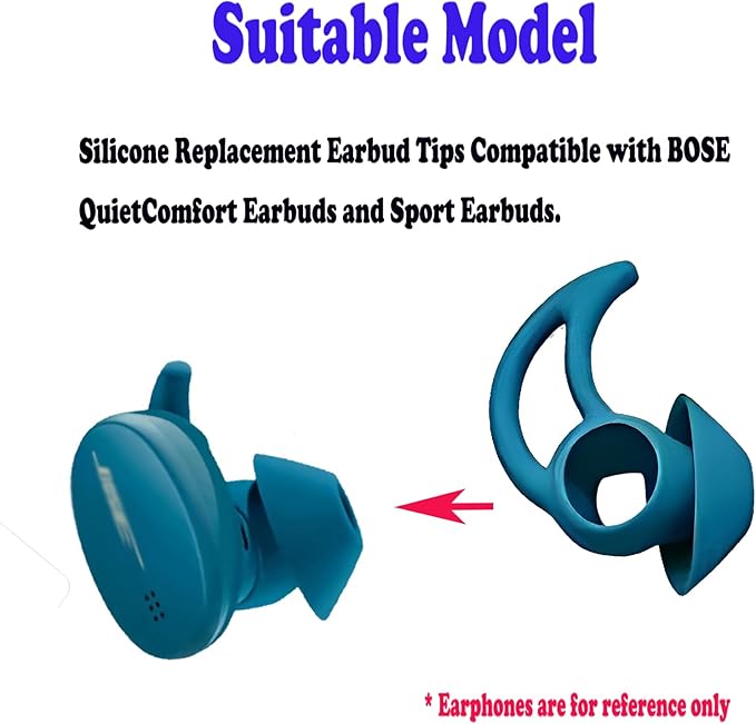 Silicone Earbud Tips 3 Pairs SML Soft and Comfortable Noise Isolation - Image 3