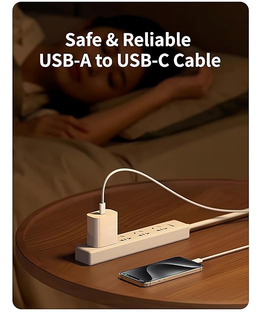 [1ft 2-Pack] Woven USB-C Cable for Apple iPhone 16 Pro Max Charger MFi Certified Short CarPlay USB to USB C Cord Fast Charging for 16Plus/15 Pro Max/15Pro/16 Pro/16/15/Airpods Pro 2/iPad Air (White)