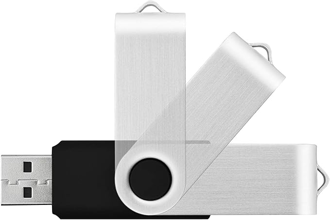 KOOTION 20pcs 4GB USB Flash Drives - 4GB Thumb Drives, Black