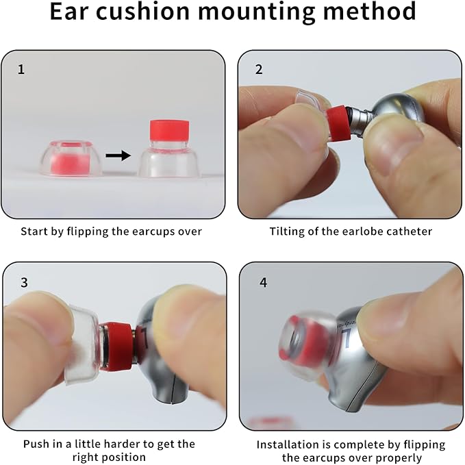 OKCSC 2 Pieces Liquid Silicone Eartips, Breathable Silicon Eartips Set - Image 7